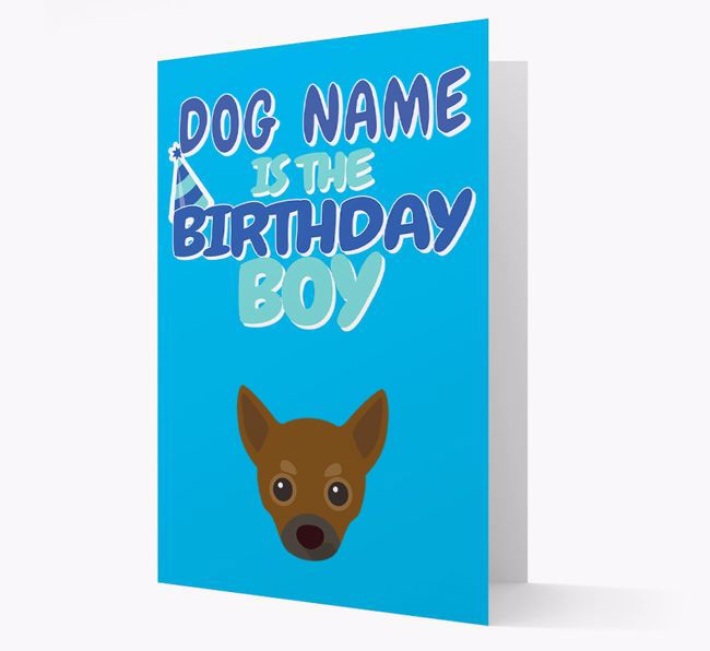 'Birthday Boy' Card with {breedFullName} Icon